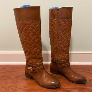 Alex Marie Brown Quilted Boots